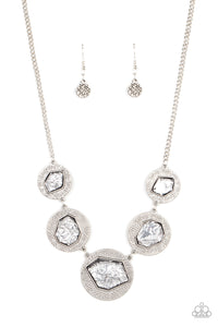 Paparazzi Raw Charisma - Silver Necklace