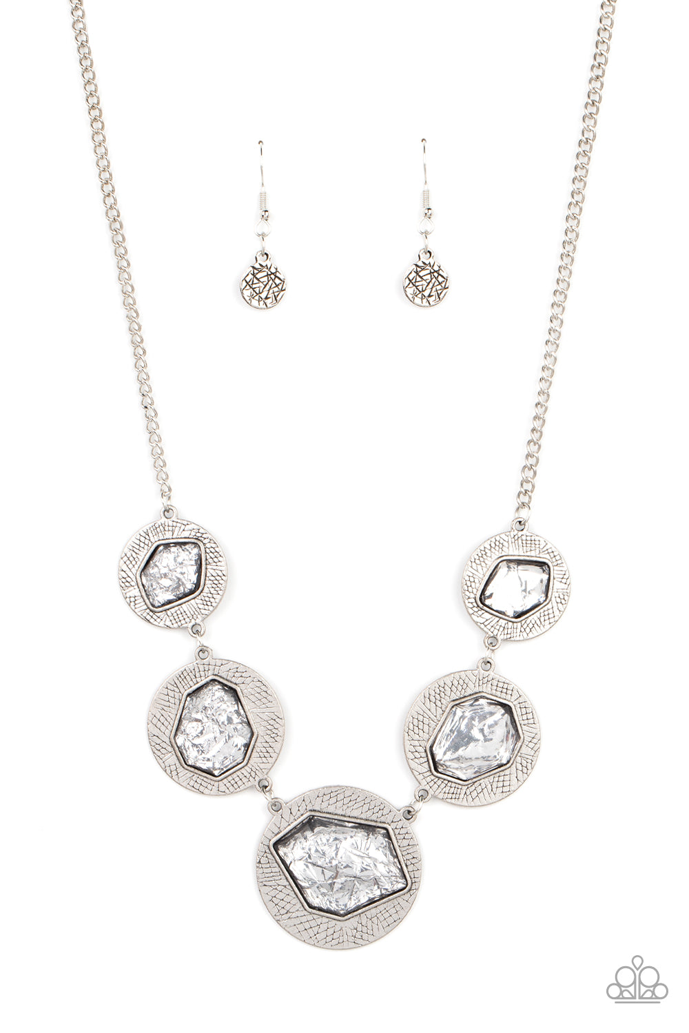 Paparazzi Raw Charisma - Silver Necklace