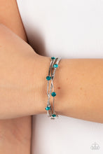 Load image into Gallery viewer, Paparazzi Slammin Sparkle - Blue Bracelet
