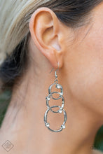 Load image into Gallery viewer, Paparazzi Revolving Radiance - White Earring
