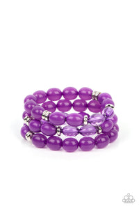 Paparazzi Coastal Coastin - Purple Bracelet