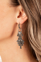 Load image into Gallery viewer, Paparazzi Fan of Glam - Silver Earring
