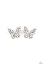 Load image into Gallery viewer, Paparazzi Smooth Like FLUTTER - White Earring
