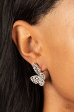 Load image into Gallery viewer, Paparazzi Smooth Like FLUTTER - White Earring
