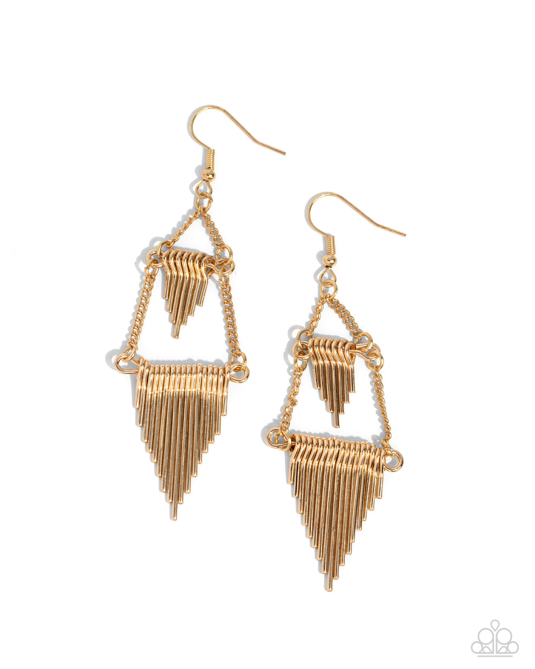 Paparazzi Greco Grotto - Gold Earrings