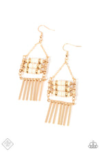 Load image into Gallery viewer, Paparazzi Tribal Tapestry - Gold Earring
