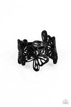 Load image into Gallery viewer, Paparazzi Butterfly Breeze - Black Bracelet
