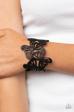 Load image into Gallery viewer, Paparazzi Butterfly Breeze - Black Bracelet
