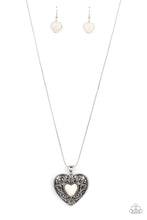 Load image into Gallery viewer, Paparazzi Wholeheartedly Whimsical - White Necklace
