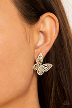 Load image into Gallery viewer, Paparazzi Smooth Like FLUTTER - Gold Earring
