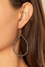 Load image into Gallery viewer, Paparazzi Black Tie Optional - Silver Earring
