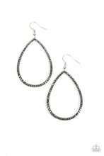 Load image into Gallery viewer, Paparazzi Black Tie Optional - Silver Earring
