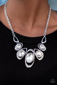 Paparazzi Hypnotic Twinkle - White Necklace