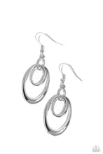 Load image into Gallery viewer, Paparazzi So OVAL-Rated - Silver Earrings
