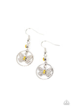 Load image into Gallery viewer, Paparazzi Fabulous Flutter - Yellow Earring

