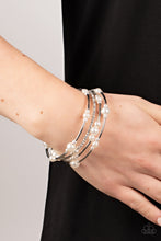 Load image into Gallery viewer, Paparazzi Marina Masterpiece - White Bracelet
