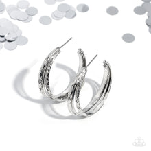 Load image into Gallery viewer, Paparazzi CONTOUR de Force - Silver Earrings
