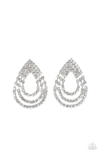 Load image into Gallery viewer, Paparazzi Take a POWER Stance - White Earrings
