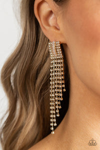 Paparazzi A-Lister Affirmations - Gold Earring