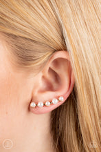 Load image into Gallery viewer, Paparazzi Drop-Top Attitude - Gold Earrings
