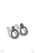 Load image into Gallery viewer, Paparazzi Roping Rodeo - Silver Earrings
