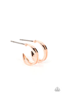 Paparazzi SMALLEST of Them All - Rose Gold Earring