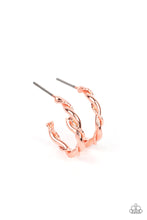 Load image into Gallery viewer, Paparazzi Irresistibly Intertwined - Copper Earring
