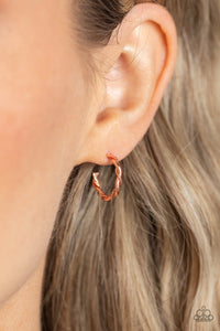 Paparazzi Irresistibly Intertwined - Copper Earring