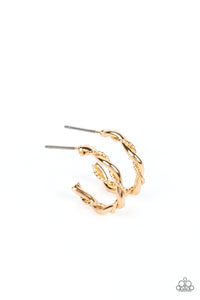 Paparazzi Irresistibly Intertwined - Gold Earring
