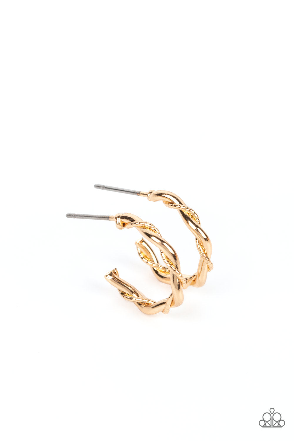 Paparazzi Irresistibly Intertwined - Gold Earring