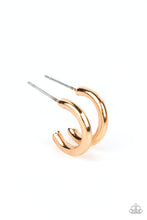 Load image into Gallery viewer, Paparazzi Small-Scale Shimmer - Gold Earring
