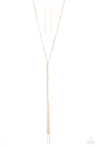 Paparazzi Impressively Icy - Gold Necklace