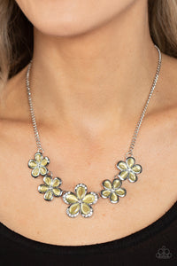 Paparazzi Garden Daydream - Yellow Necklace