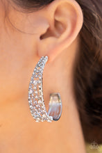Load image into Gallery viewer, Paparazzi Cold as Ice - White Earrings
