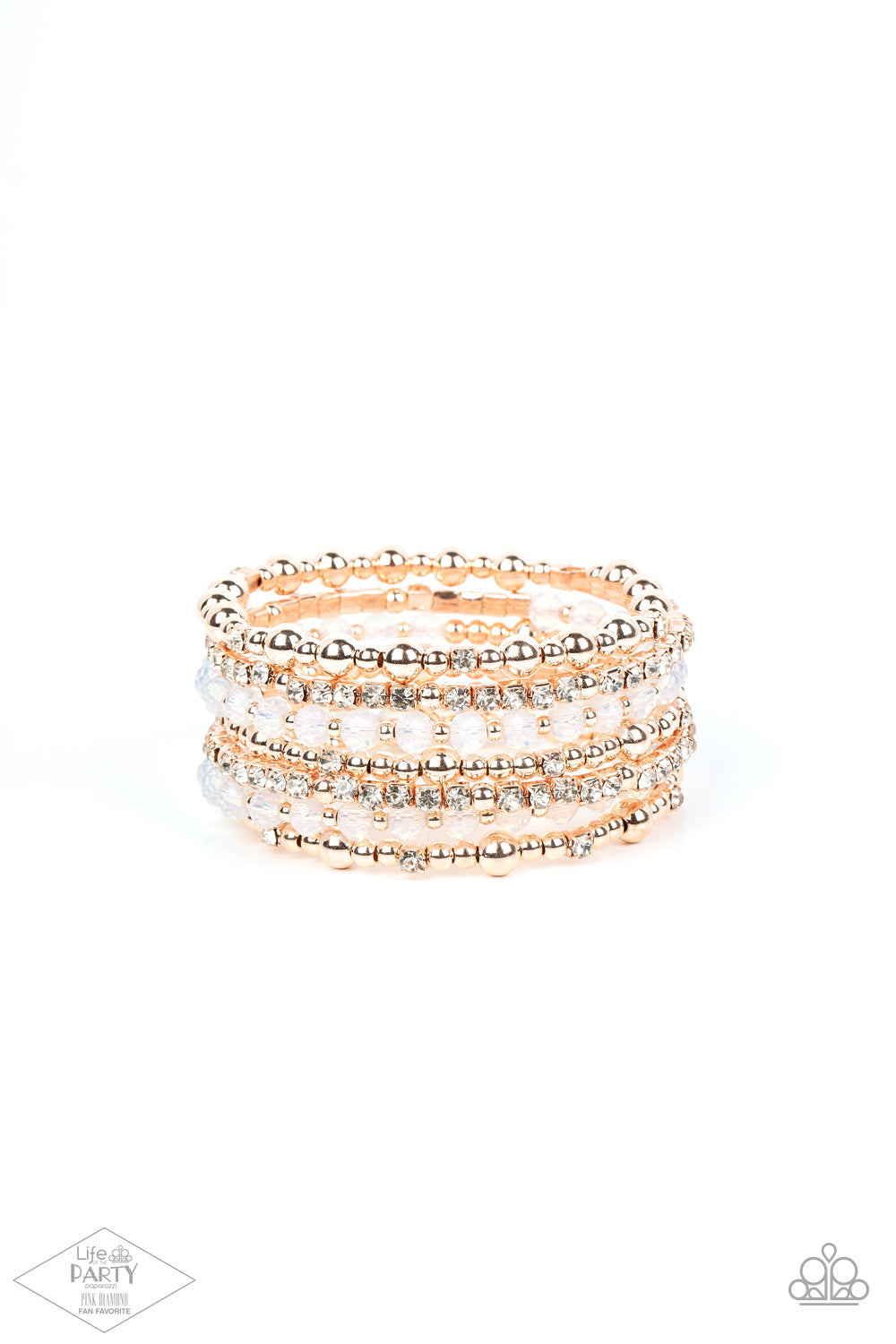 Paparazzi ICE Knowing You - Rose Gold Bracelet