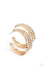 Load image into Gallery viewer, Paparazzi Cosmopolitan Cool - Gold Earring
