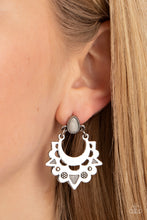 Load image into Gallery viewer, Paparazzi Earthy Zeal - White Earrings
