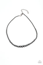 Load image into Gallery viewer, Paparazzi Beg, Borrow, or STEEL - Black Necklace
