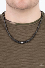 Load image into Gallery viewer, Paparazzi Beg, Borrow, or STEEL - Black Necklace
