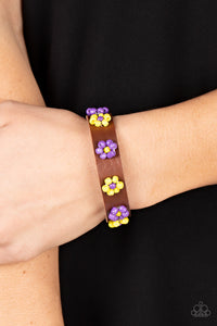 Paparazzi Flowery Frontier - Purple Bracelet