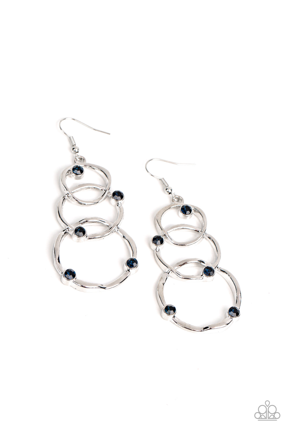 Paparazzi Revolving Radiance - Blue Earrings