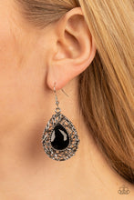 Load image into Gallery viewer, Paparazzi Nest Nouveau - Black Earrings
