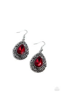 Paparazzi Nest Nouveau - Red Earrings