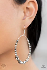 Paparazzi Simple Synchrony - Silver Earring