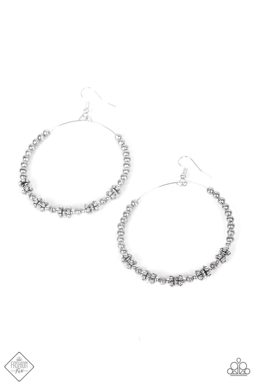Paparazzi Simple Synchrony - Silver Earring