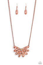 Load image into Gallery viewer, Paparazzi Frosted Florescence - Copper Necklace
