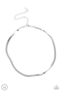 Paparazzi In No Time Flat - Silver Necklace