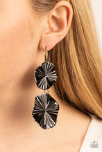 Load image into Gallery viewer, Paparazzi In Your Wildest FAN-tasy - Black Earring
