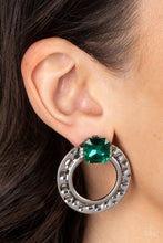 Load image into Gallery viewer, Paparazzi Smoldering Scintillation - Green Earrings
