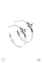 Load image into Gallery viewer, Paparazzi Lone Star Shimmer - White Earrings
